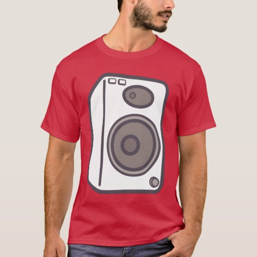 muziek luidsprekers vintage t-shirt (Voorkant)