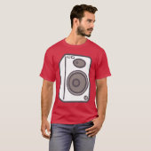muziek luidsprekers vintage t-shirt (Voorkant volledig)