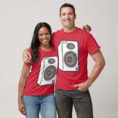 muziek luidsprekers vintage t-shirt (Unisex)