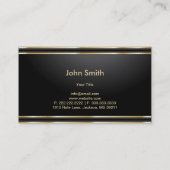 Muziek Luxe Diamant Patroon Piano Lessen Visitekaartje (Achterkant)