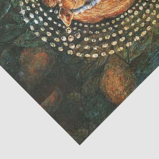 MUZIEK MAAKT CHRISTMAS ANGEL Mandolin Player Tissuepapier (Detail)