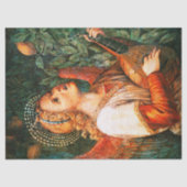 MUZIEK MAAKT CHRISTMAS ANGEL Mandolin Player Tissuepapier (Voorkant)