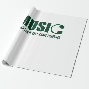 Muziek maakt de mensen samen cadeaupapier
