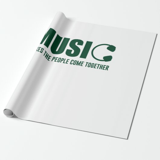 Muziek maakt de mensen samen cadeaupapier (Uitgerold)
