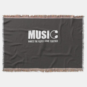 Muziek maakt de mensen samen deken
