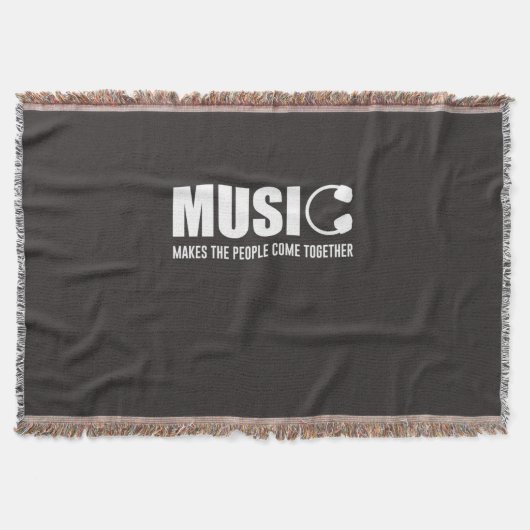 Muziek maakt de mensen samen deken (Voorkant)