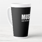 Muziek maakt de mensen samen latte mok (Linkerhoek)