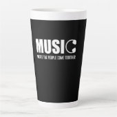Muziek maakt de mensen samen latte mok (Voorkant)