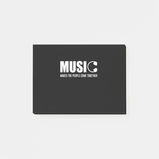 Muziek maakt de mensen samen post-it® notes (Voorkant)