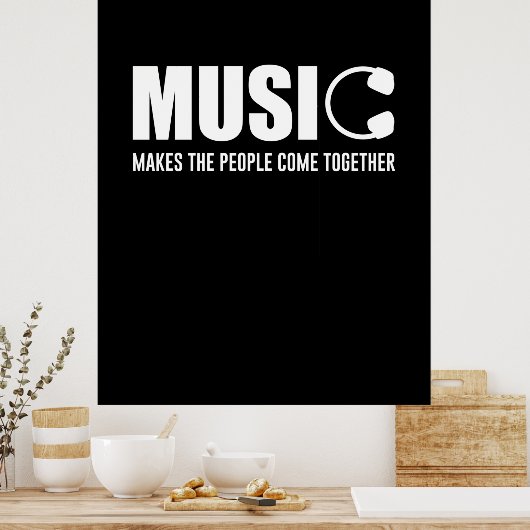 Muziek maakt de mensen samen poster (Keuken)