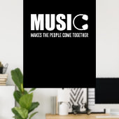 Muziek maakt de mensen samen poster (Thuiskantoor)