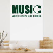 Muziek maakt de mensen samen poster (Keuken)