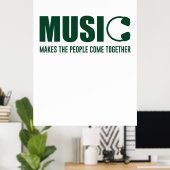 Muziek maakt de mensen samen poster (Thuiskantoor)