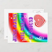 Muziek maakt de wereld draaiend briefkaart (Voorkant / Achterkant)