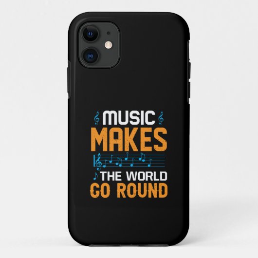 Muziek maakt de wereld draaiend Case-Mate iPhone case (Achterkant)