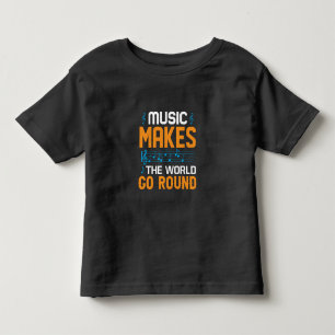 Muziek maakt de wereld draaiend kinder shirts