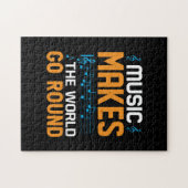 Muziek maakt de wereld draaiend legpuzzel (Horizontaal)