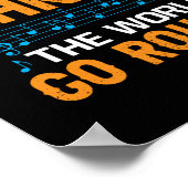 Muziek maakt de wereld draaiend poster (Hoek)