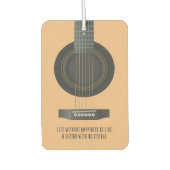 Muziek maakt een gitaar zonder touwen luchtverfrisser (Voorkant)