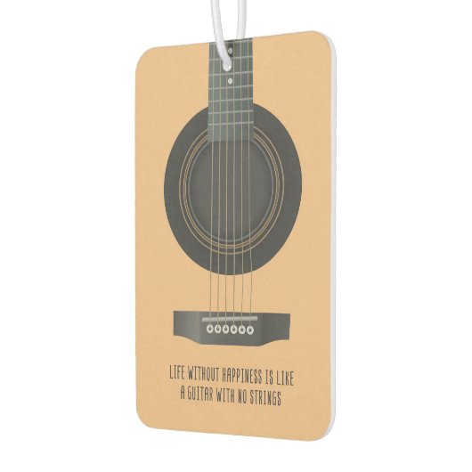 Muziek maakt een gitaar zonder touwen luchtverfrisser (Links)