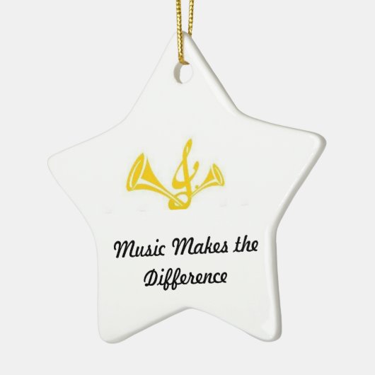 Muziek maakt het verschil keramisch ornament (Links)