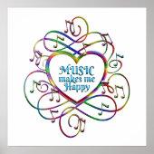 Muziek maakt me gelukkig poster (Voorkant)