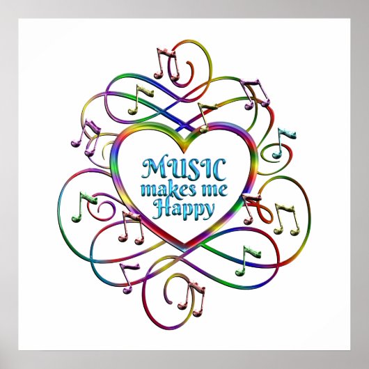 Muziek maakt me gelukkig poster (Voorkant)