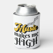 Muziek maakt me hoog blikjeskoeler (Blikje Voorkant)