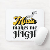Muziek maakt me hoog muismat (Met muis)