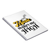 Muziek maakt me hoog notitieboek (Rechterzijde)