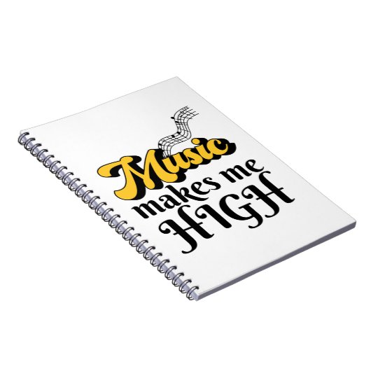 Muziek maakt me hoog notitieboek (Rechterzijde)
