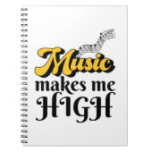 Muziek maakt me hoog notitieboek (Voorkant)