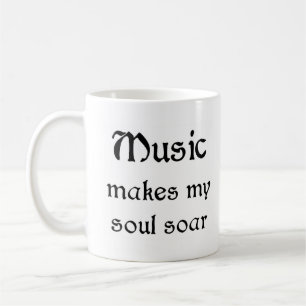 muziek maakt mijn ziel sober koffiemok