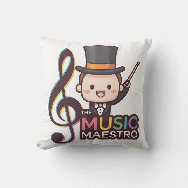 Muziek Maestro Baan Kussen (Voorkant)