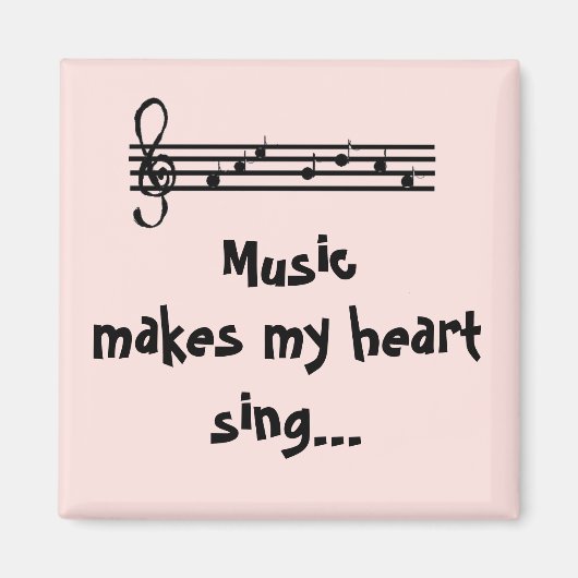 Muziek -magneet magneet (Voorkant)
