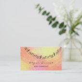 Muziek Make-up Lash Peach Roos Gold Metallic Sunse Visitekaartje (Staand voorkant)