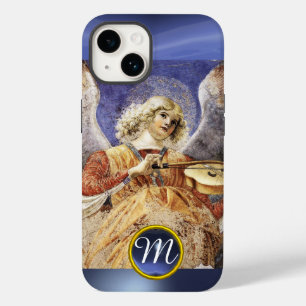 MUZIEK MAKEN ANGEL, Blue Sapphire Monogram iPhone 14 Hoesje