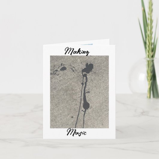 Muziek maken bedankkaart (Voorkant)