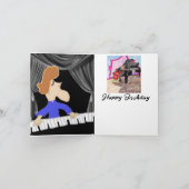 Muziek maken bedankkaart (Binnen)