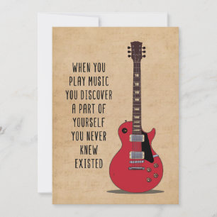 Muziek maken bij muziek bedankkaart