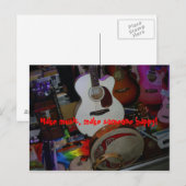 muziek maken briefkaart (Voorkant / Achterkant)