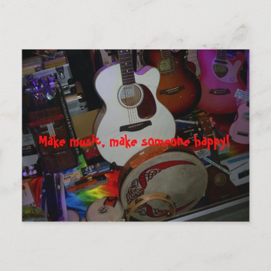 muziek maken briefkaart (Voorkant)