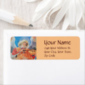 MUZIEK MAKEN CHRISTMAS ANGEL Blue Peach Etiket (Insitu)