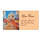 MUZIEK MAKEN CHRISTMAS ANGEL ETIKET (Voorkant)