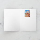 MUZIEK MAKEN CHRISTMAS ANGEL FEESTDAGEN KAART (Binnen)