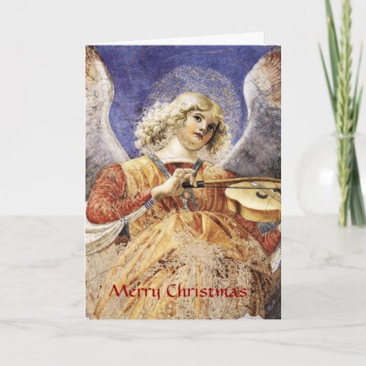 MUZIEK MAKEN CHRISTMAS ANGEL FEESTDAGEN KAART (Voorkant)