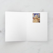 MUZIEK MAKEN CHRISTMAS ANGEL FEESTDAGEN KAART (Binnen)