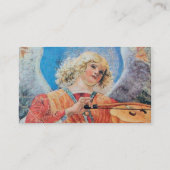 MUZIEK MAKEN CHRISTMAS ANGEL VISITEKAARTJE (Achterkant)