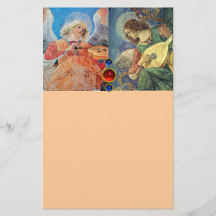 MUZIEK MAKEN CHRISTMAS ANGELS, Blue Peach Briefpapier