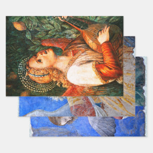 MUZIEK MAKEN CHRISTMAS ANGELS INPAKPAPIER VEL